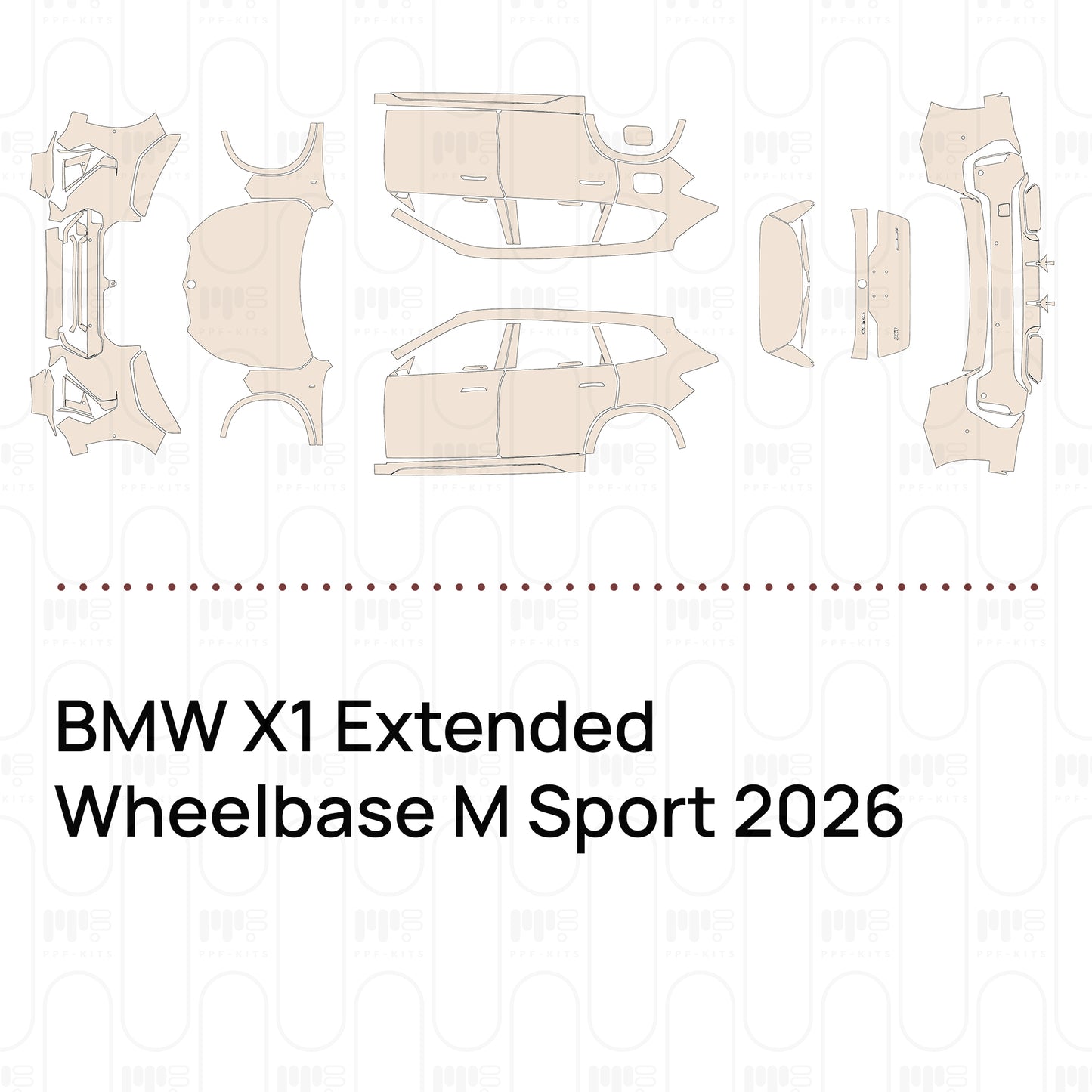 Pre-Cut PPF BMW X1 Extended Wheelbase M Sport 2026