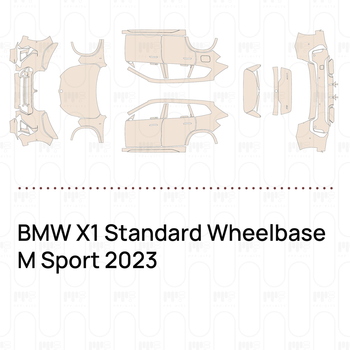 Pre-Cut PPF BMW X1 Standard Wheelbase M Sport 2023