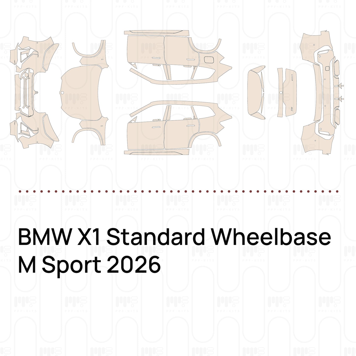 Pre-Cut PPF BMW X1 Standard Wheelbase M Sport 2026