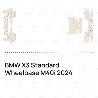Pre-Cut PPF BMW X3 Standard Wheelbase M40i 2024