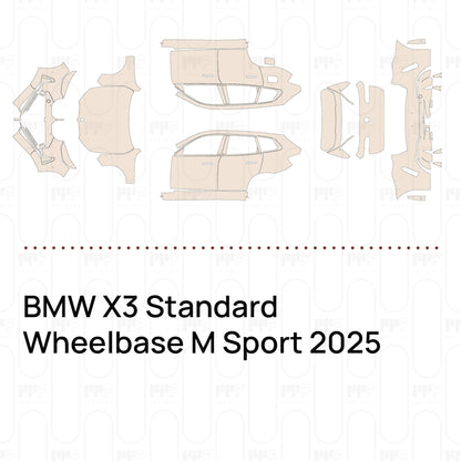 Pre-Cut PPF BMW X3 Standard Wheelbase M Sport 2025