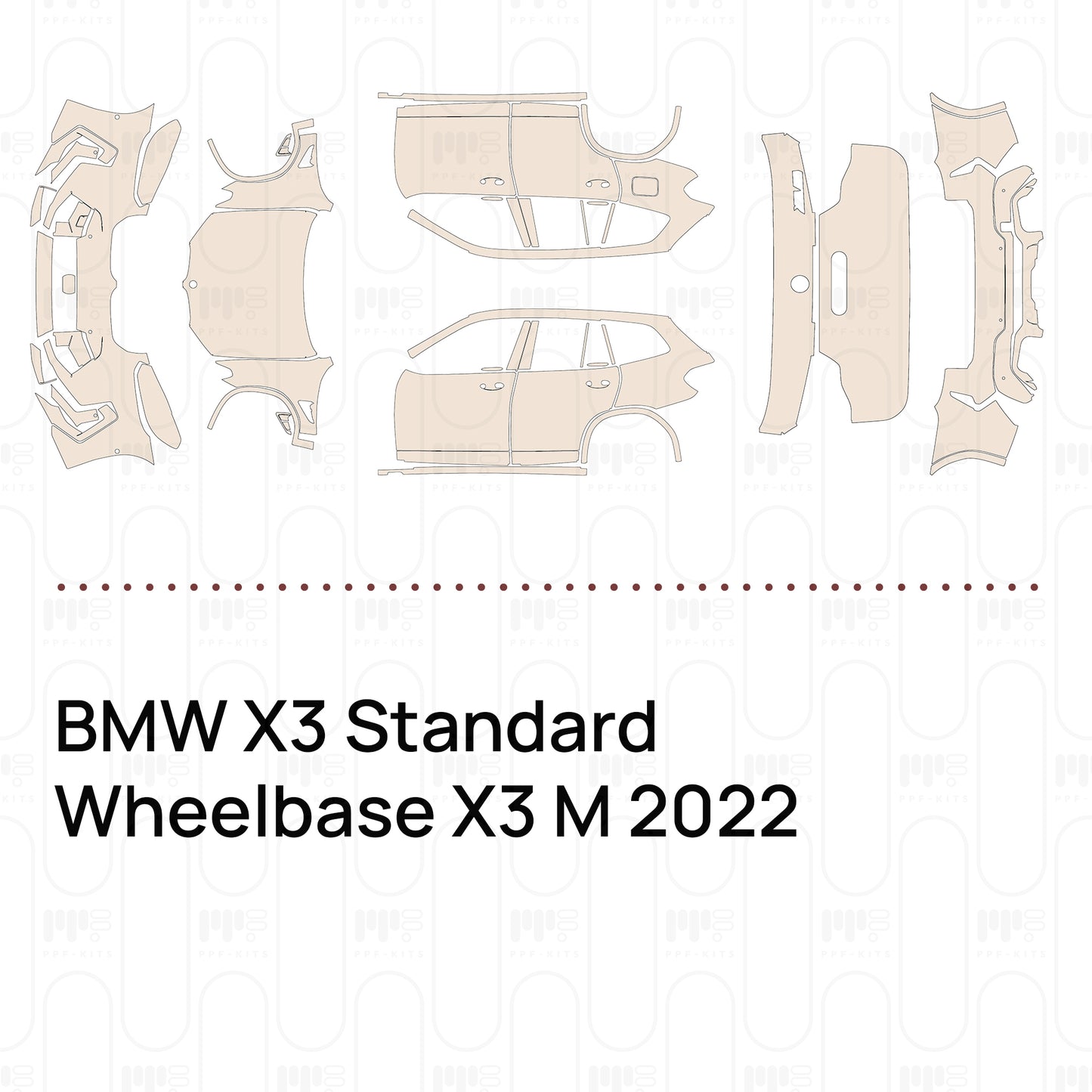 Pre-Cut PPF BMW X3 Standard Wheelbase X3 M 2022