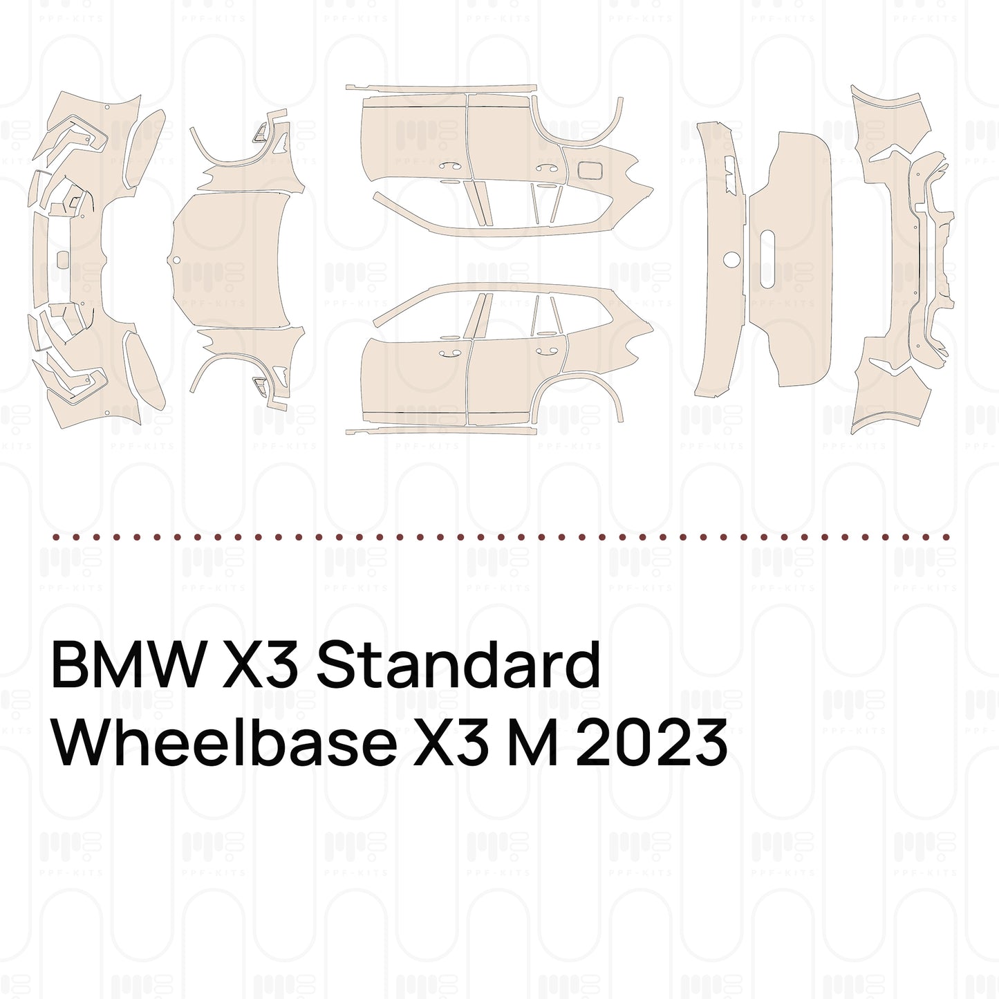 Pre-Cut PPF BMW X3 Standard Wheelbase X3 M 2023