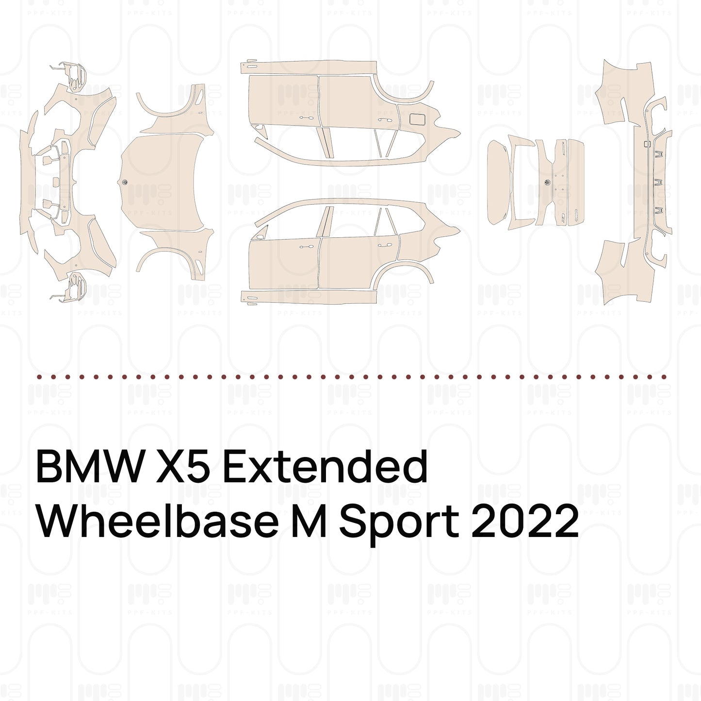 Pre-Cut PPF BMW X5 Extended Wheelbase M Sport 2022