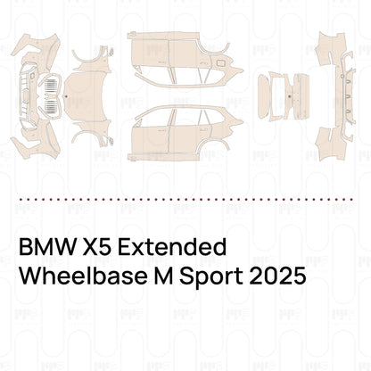 Pre-Cut PPF BMW X5 Extended Wheelbase M Sport 2025