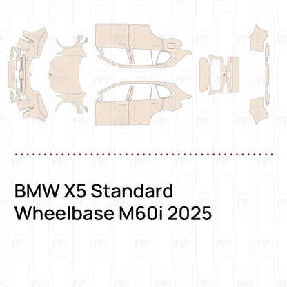 Pre-Cut PPF BMW X5 Standard Wheelbase M60i 2025