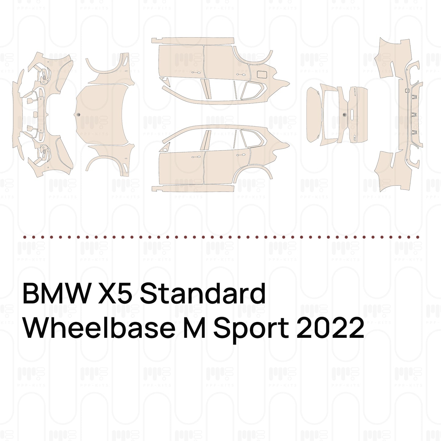 Pre-Cut PPF BMW X5 Standard Wheelbase M Sport 2022