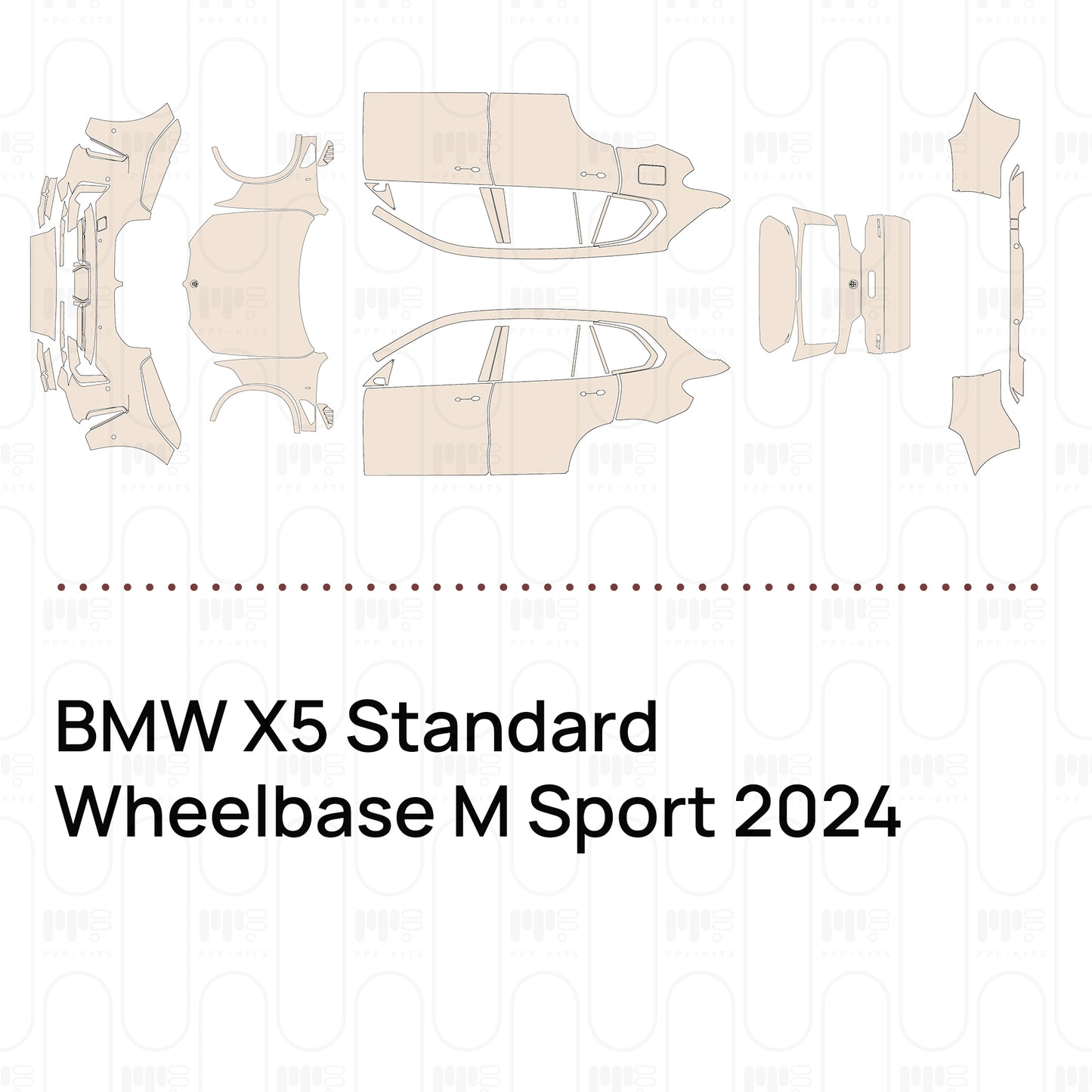 Pre-Cut PPF BMW X5 Standard Wheelbase M Sport 2024