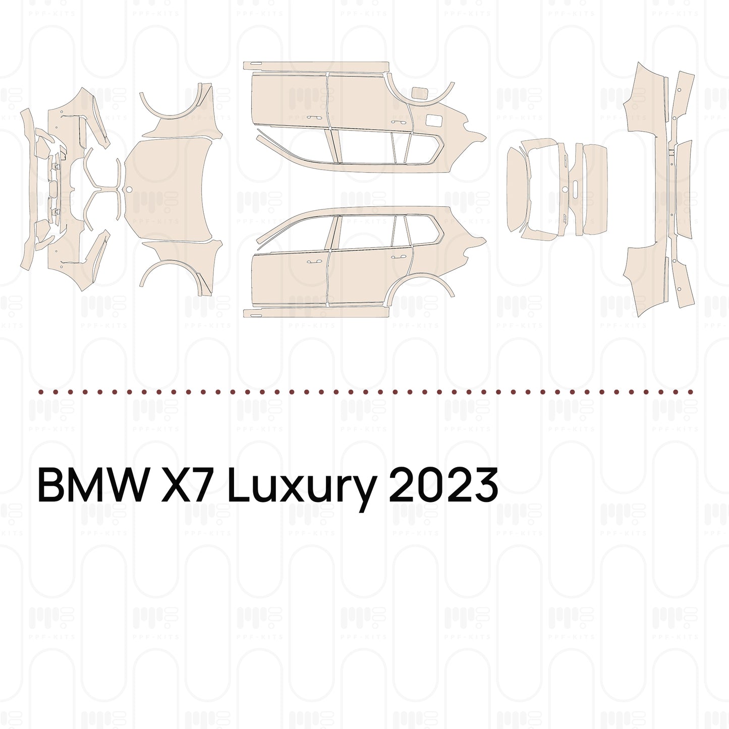 Pre-Cut PPF BMW X7 Luxury 2023