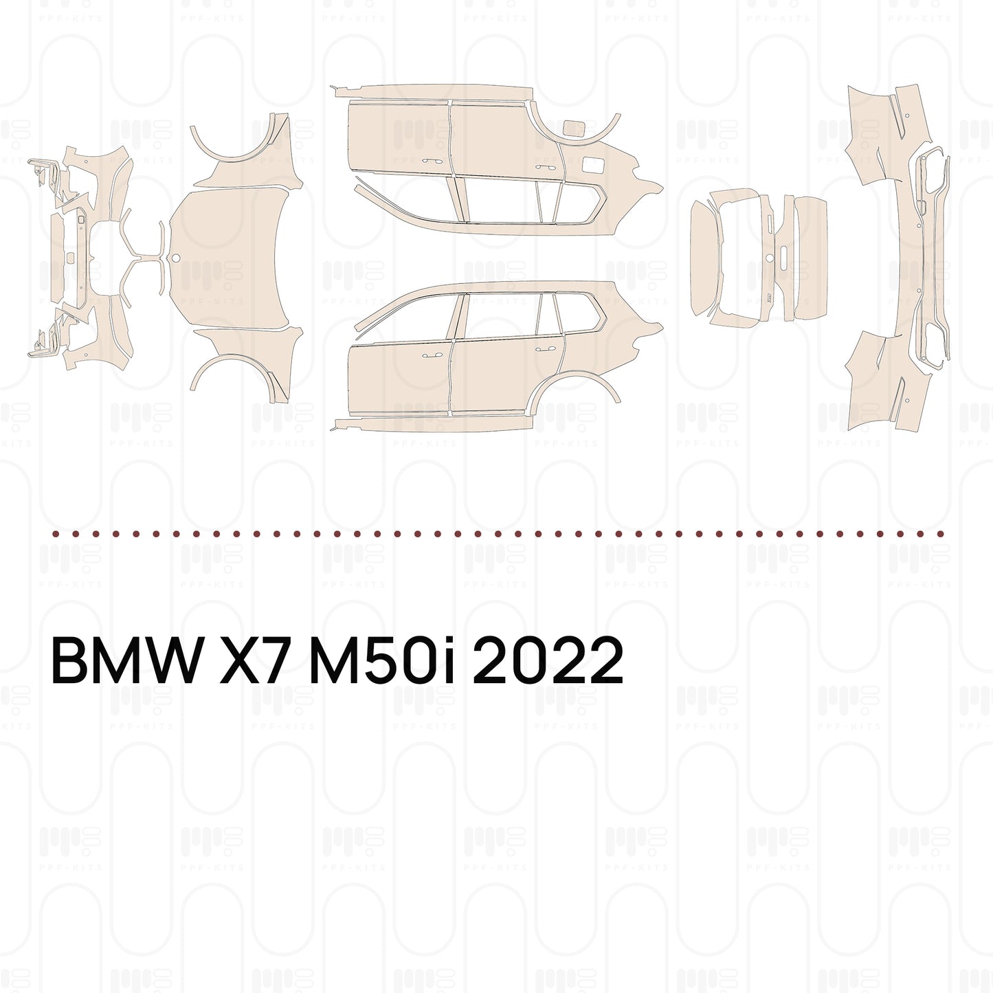Pre-Cut PPF BMW X7 M50i 2022
