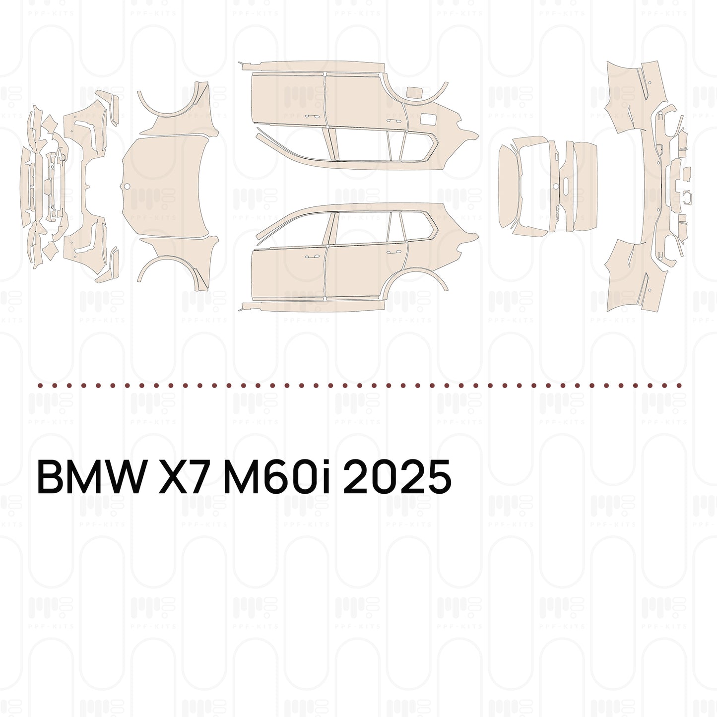Pre-Cut PPF BMW X7 M60i 2025