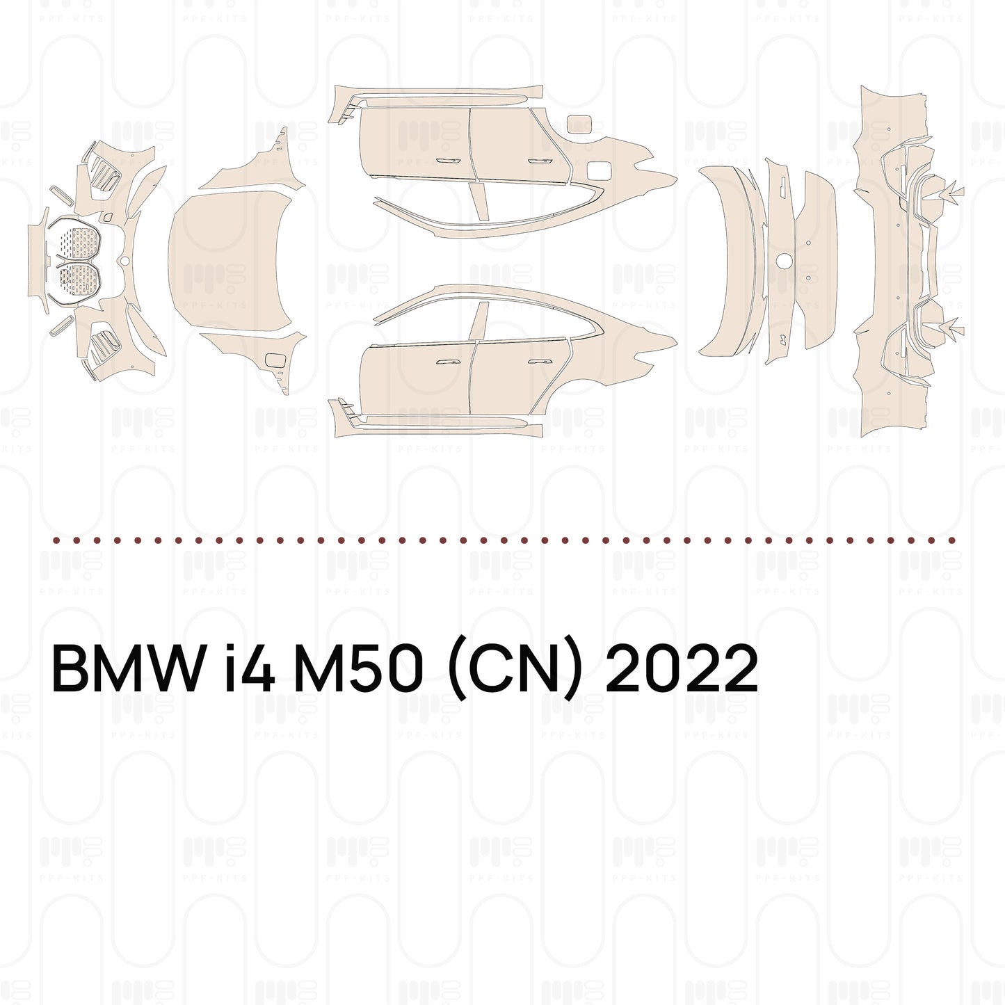 Pre-Cut PPF BMW i4 M50 (CN) 2022