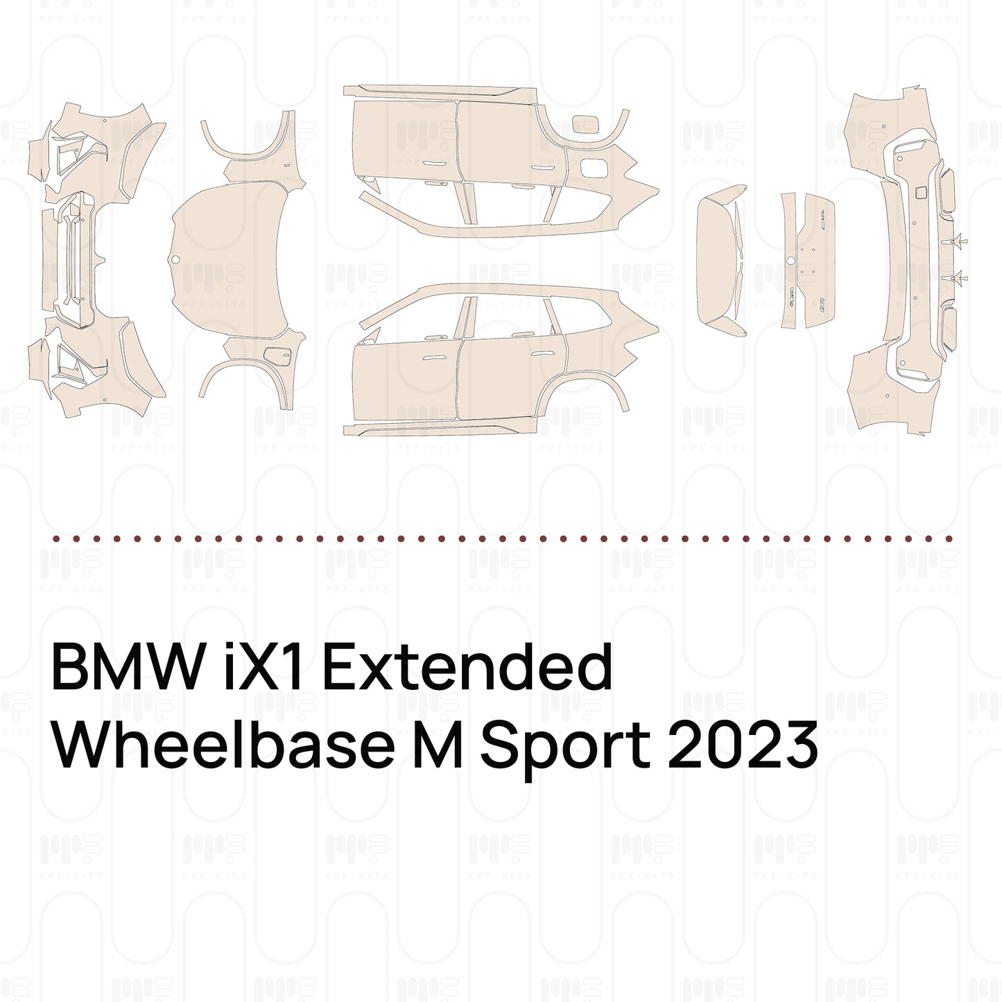 Pre-Cut PPF BMW iX1 Extended Wheelbase M Sport 2023