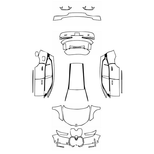Pre-Cut PPF BMW iX Shadowline 2021 - PPF-Kits