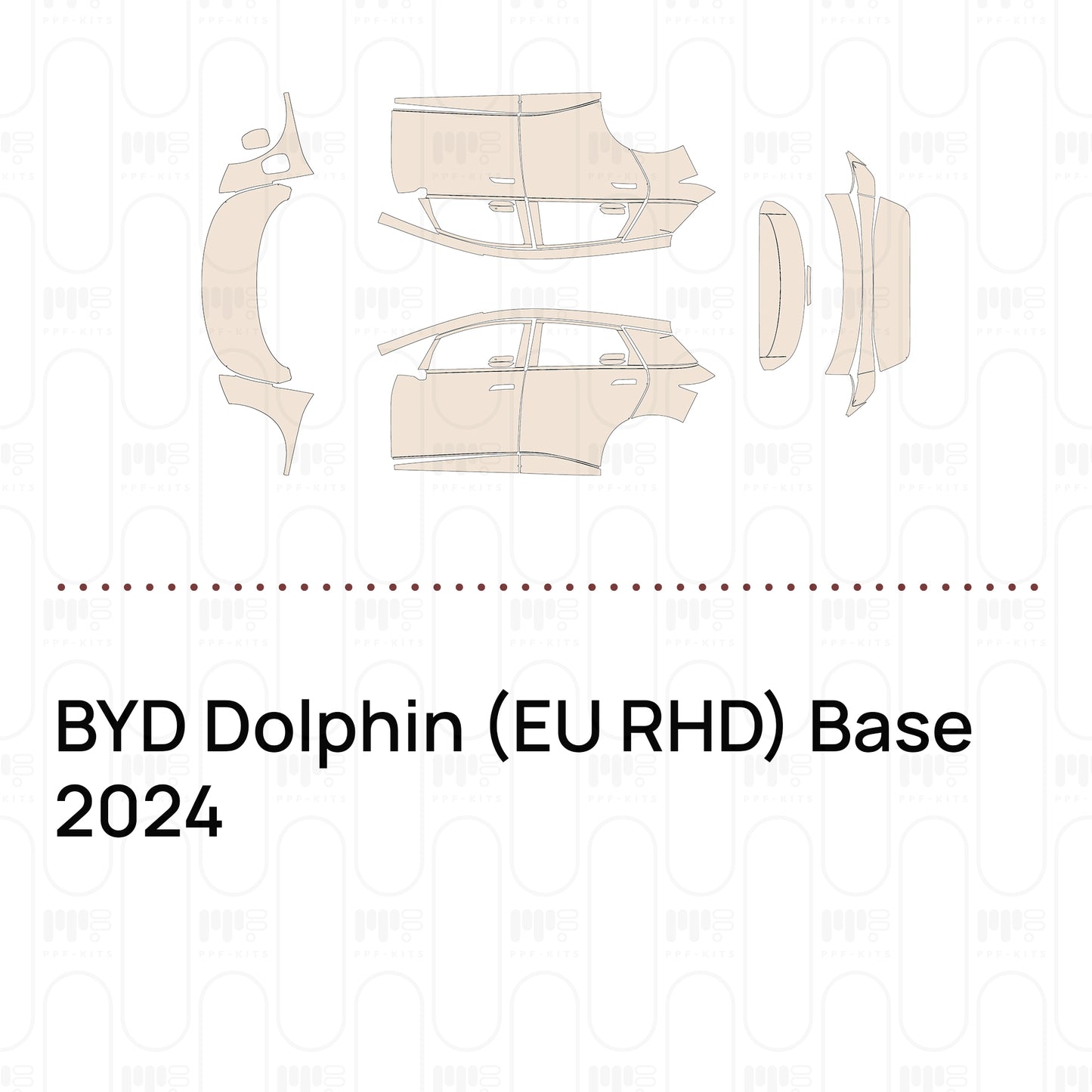 Pre-Cut PPF BYD Dolphin (EU RHD) Base 2024