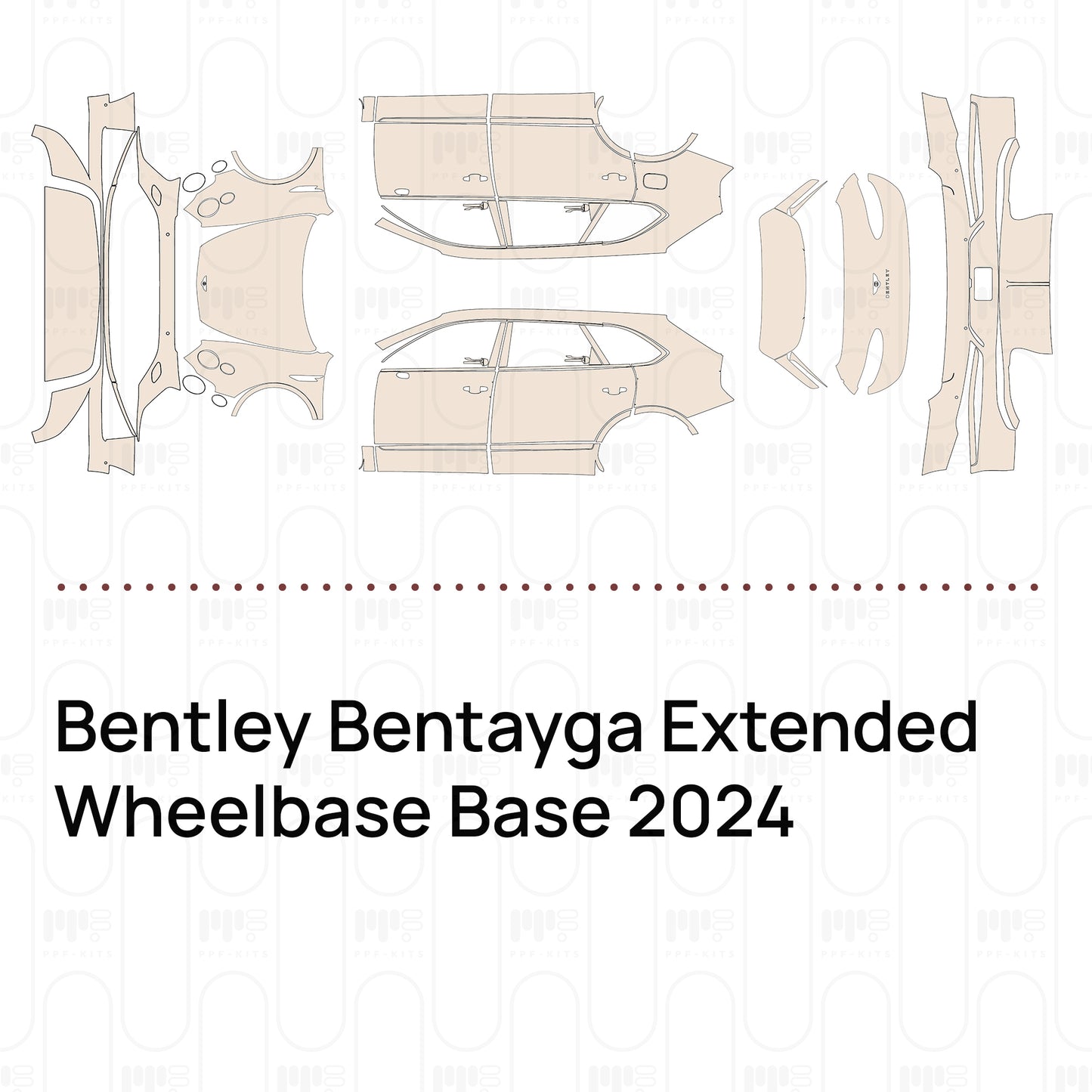 Pre-Cut PPF Bentley Bentayga Extended Wheelbase Base 2024