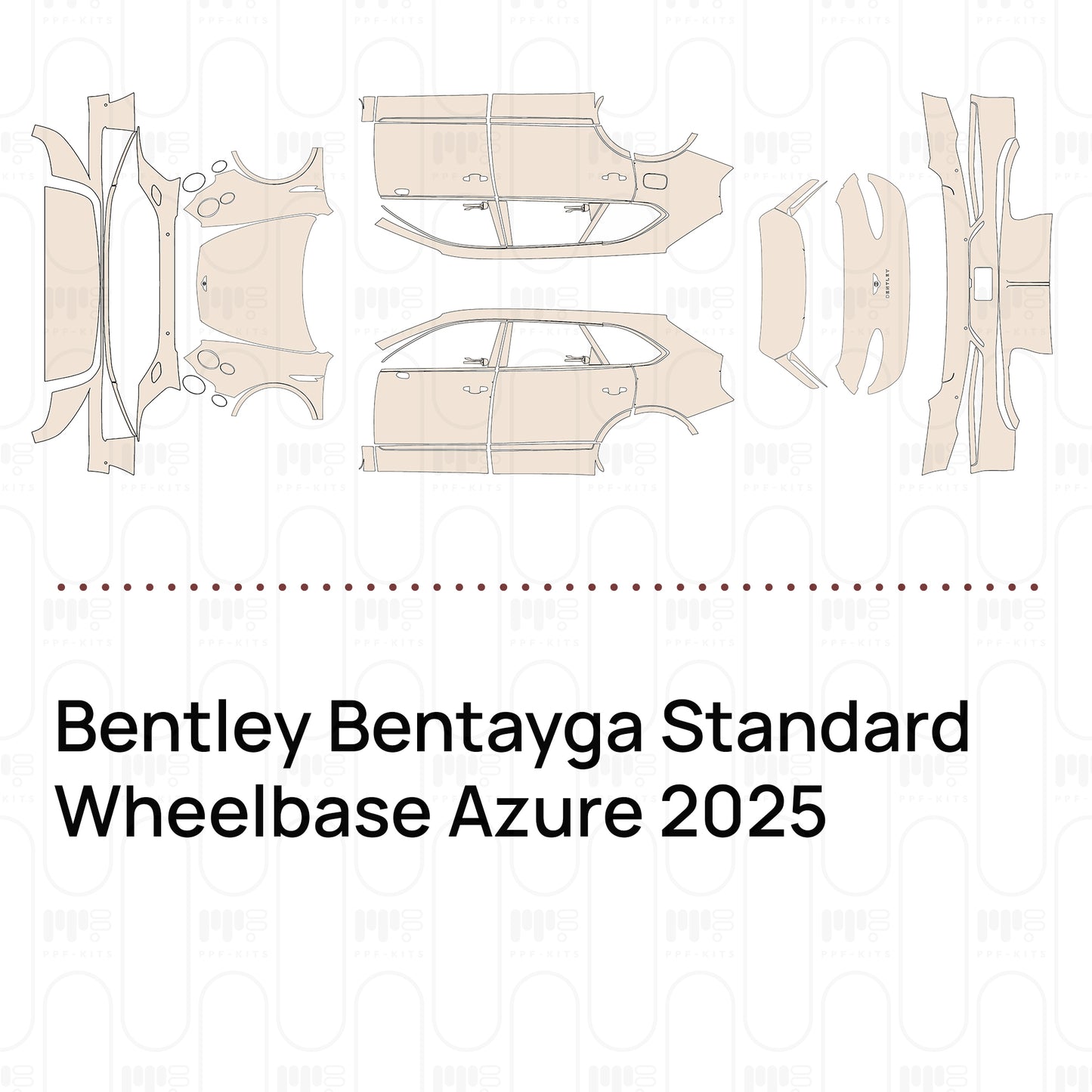 Pre-Cut PPF Bentley Bentayga Standard Wheelbase Azure 2025