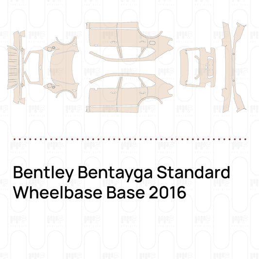 Pre-Cut PPF Bentley Bentayga Standard Wheelbase Base 2016