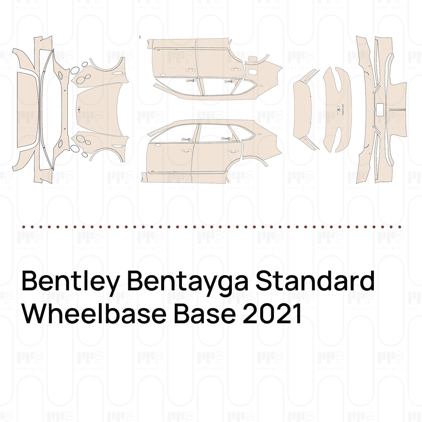 Pre-Cut PPF Bentley Bentayga Standard Wheelbase Base 2021