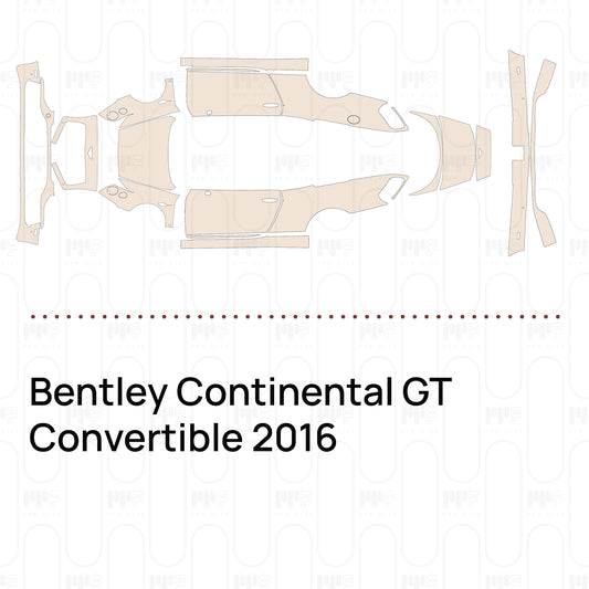 Pre-Cut PPF Bentley Continental GT Convertible 2016