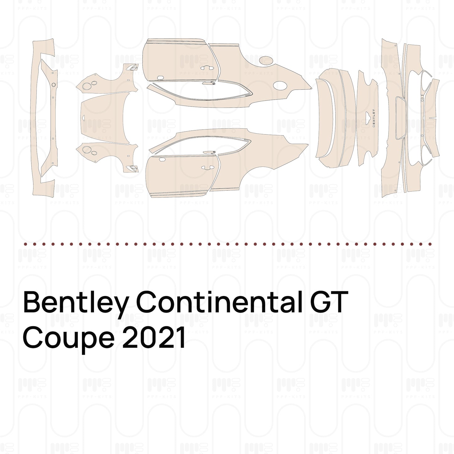 Pre-Cut PPF Bentley Continental GT Coupe 2021