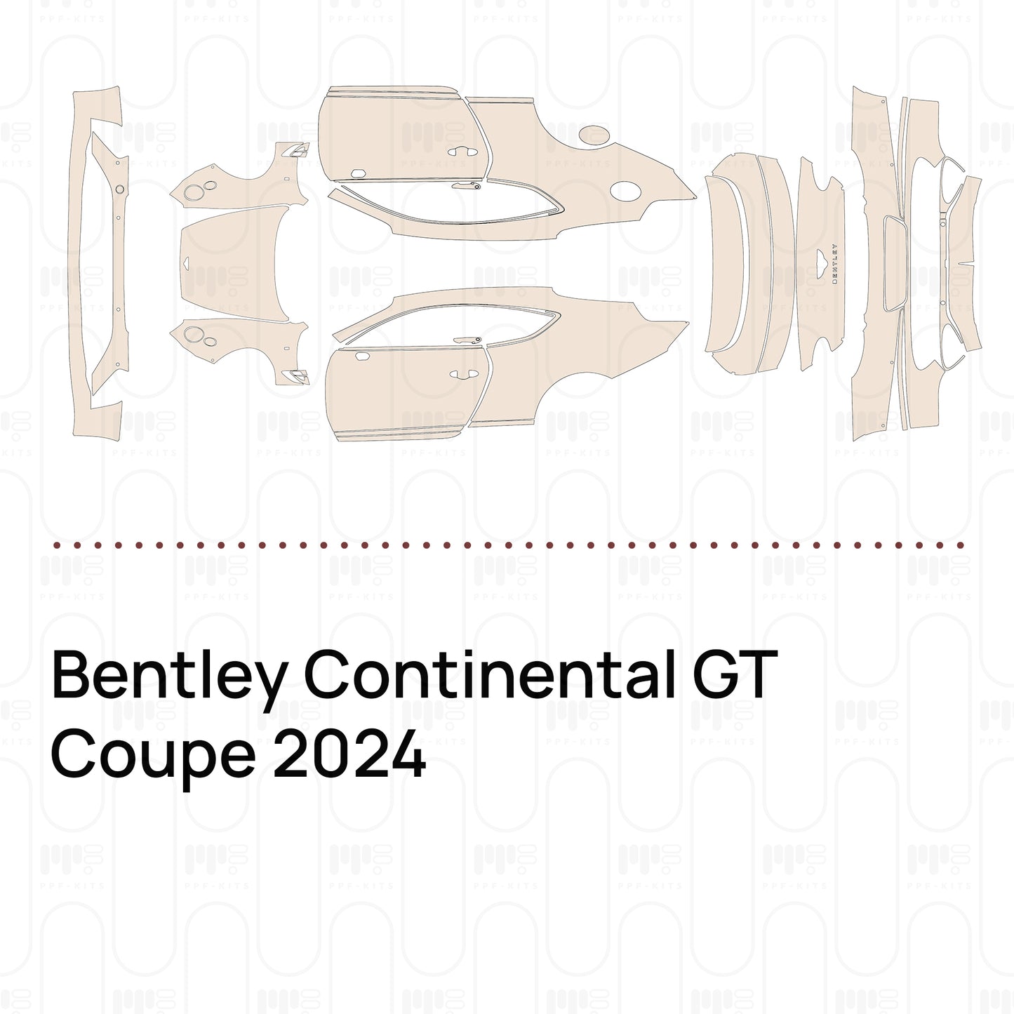 Pre-Cut PPF Bentley Continental GT Coupe 2024