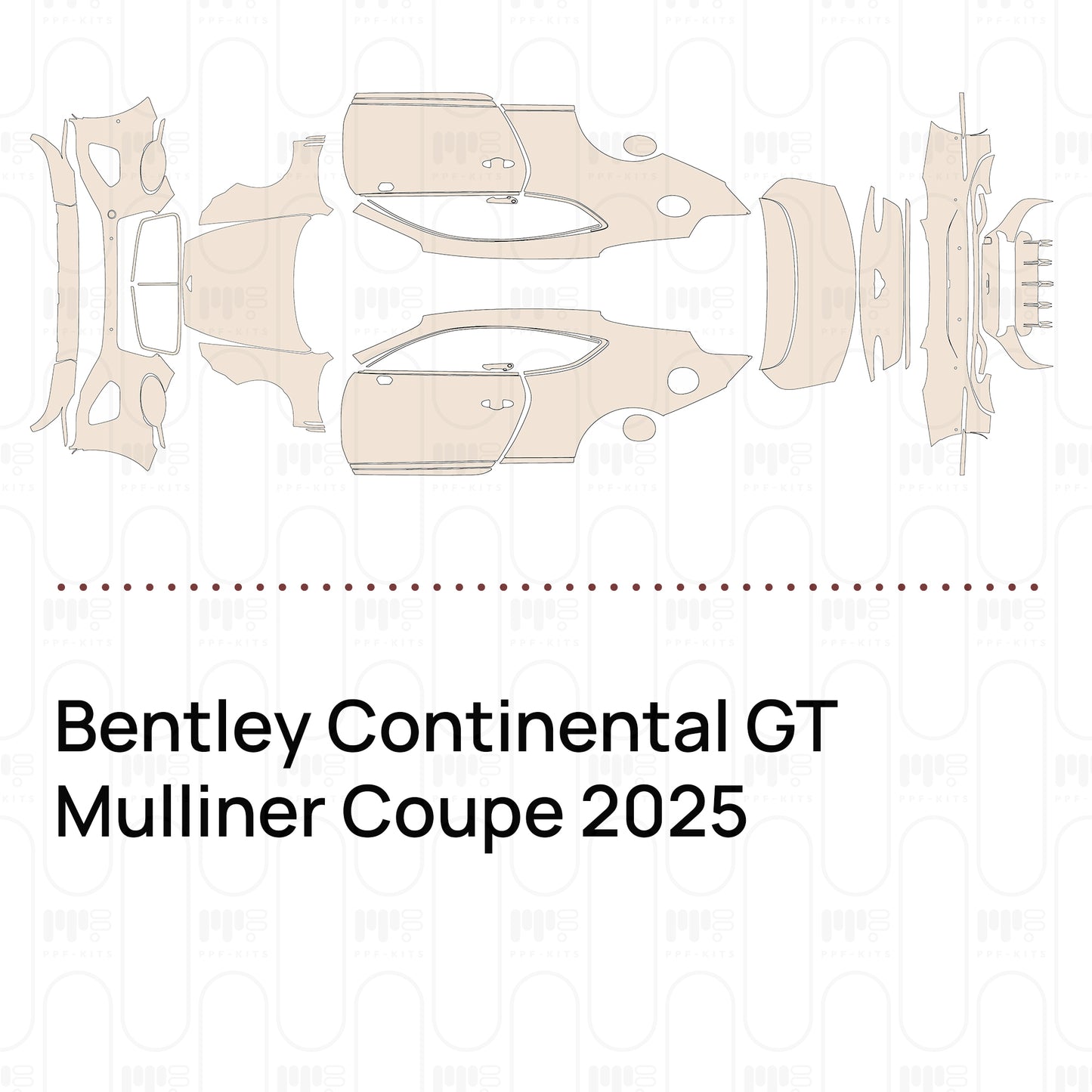 Pre-Cut PPF Bentley Continental GT Mulliner Coupe 2025
