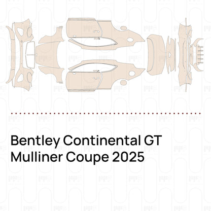 Pre-Cut PPF Bentley Continental GT Mulliner Coupe 2025