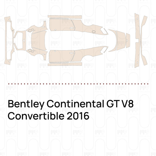 Pre-Cut PPF Bentley Continental GT V8 Convertible 2016