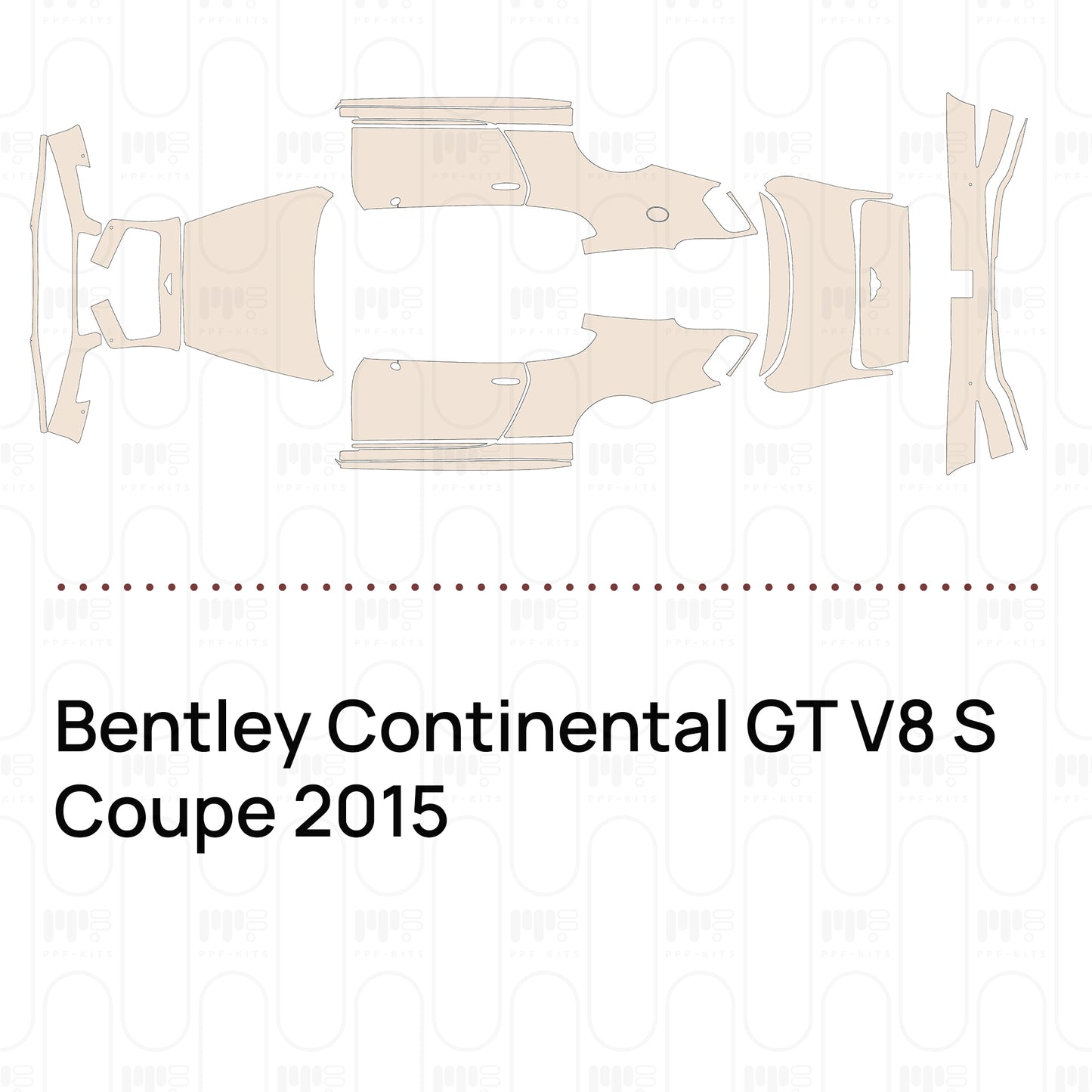 Pre-Cut PPF Bentley Continental GT V8 S Coupe 2015