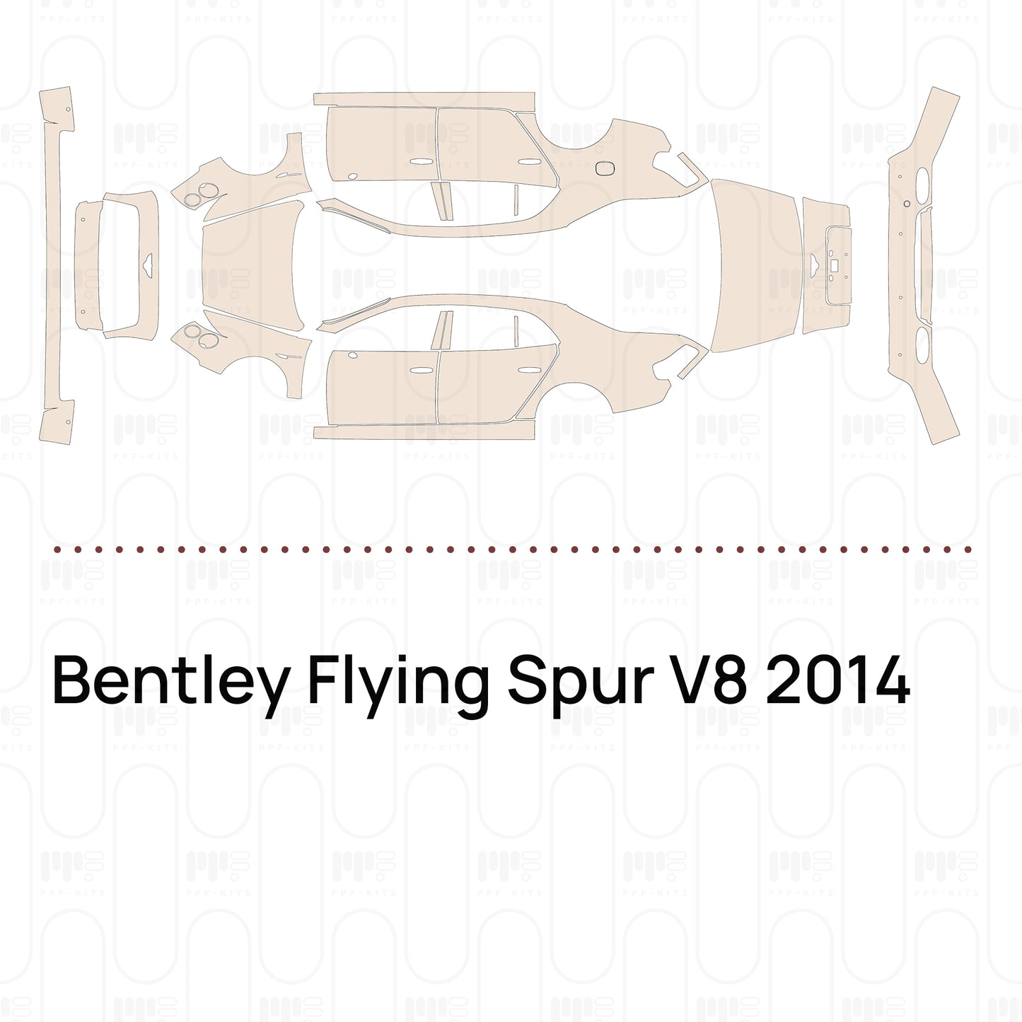 Pre-Cut PPF Bentley Flying Spur V8 2014