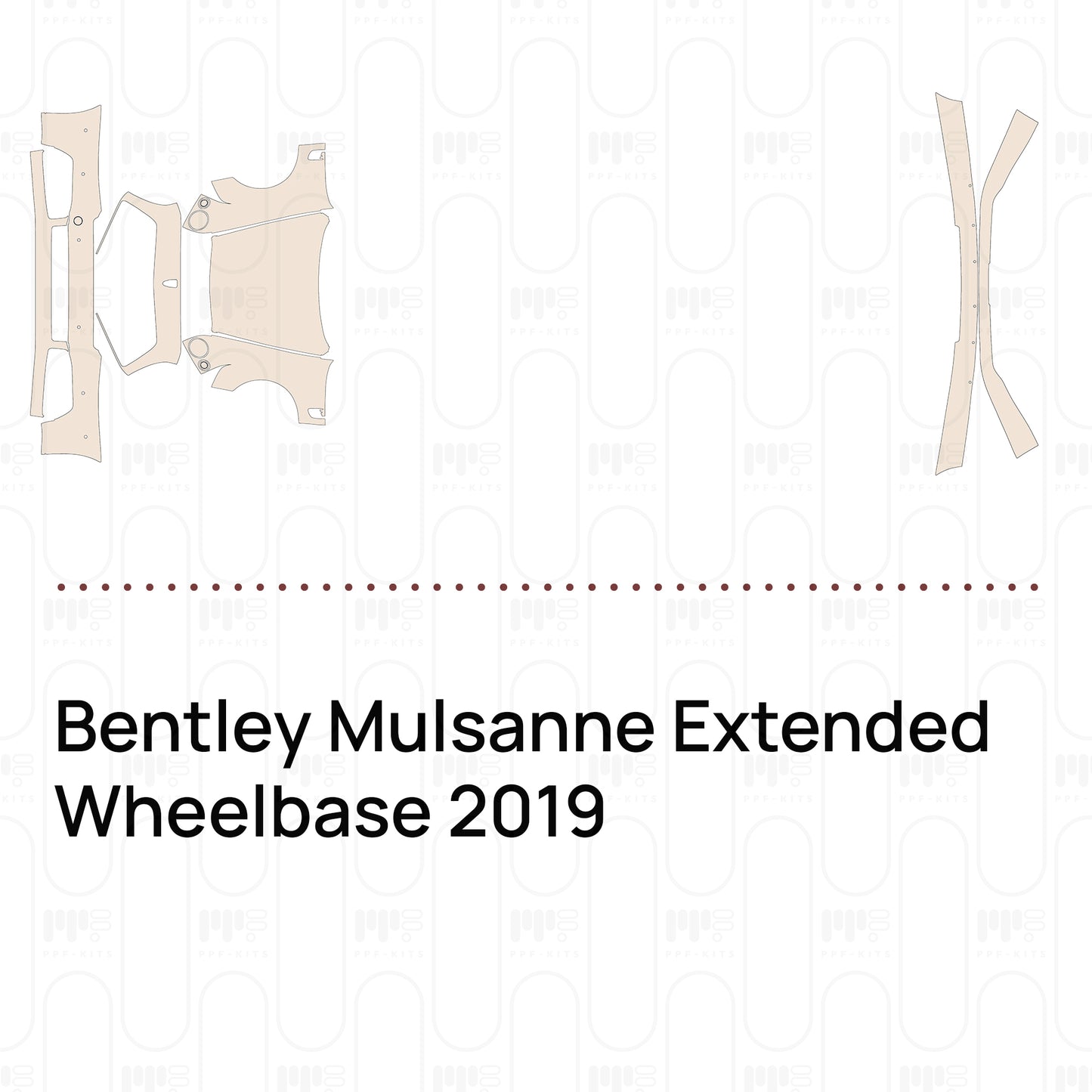 Pre-Cut PPF Bentley Mulsanne Extended Wheelbase 2019