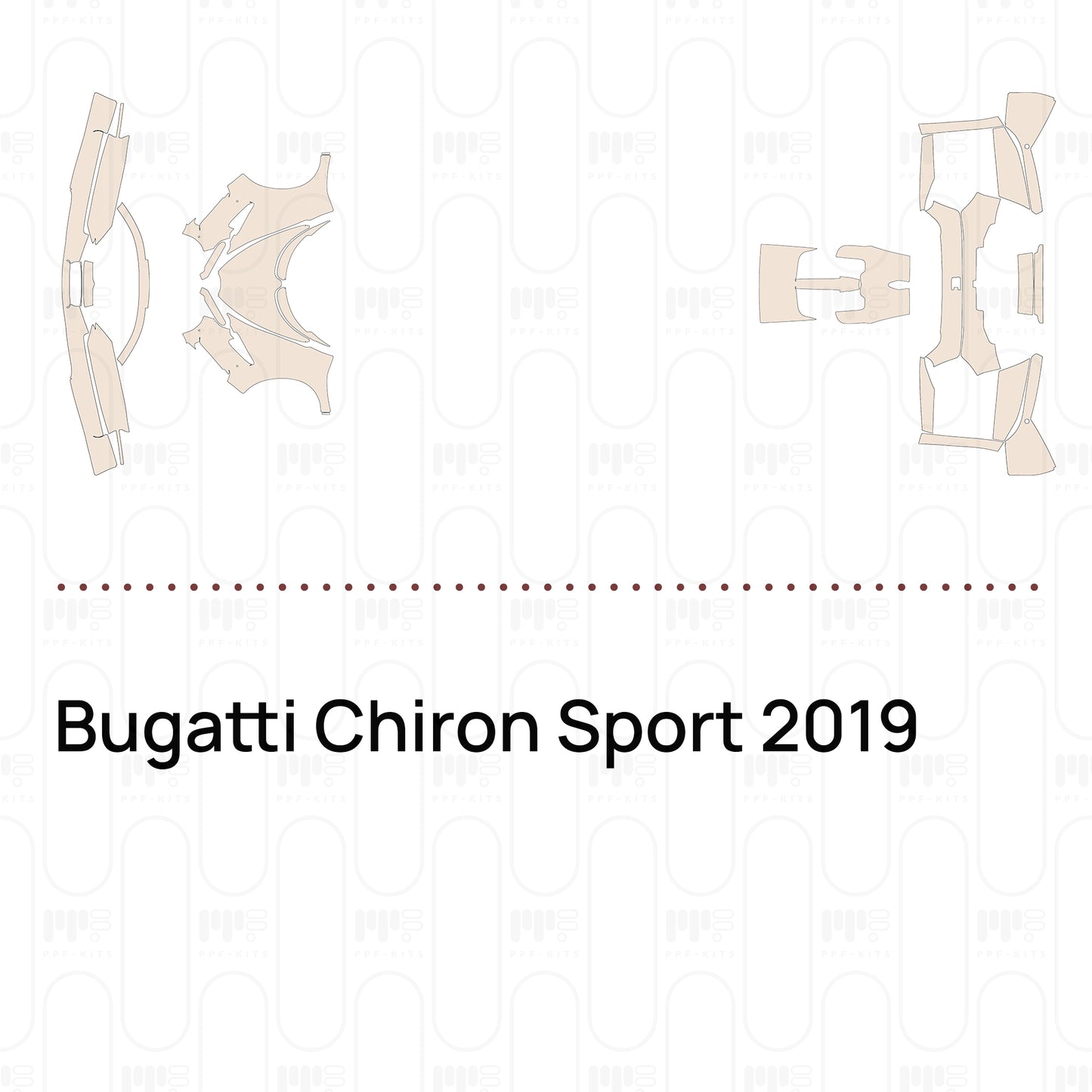 Pre-Cut PPF Bugatti Chiron Sport 2019