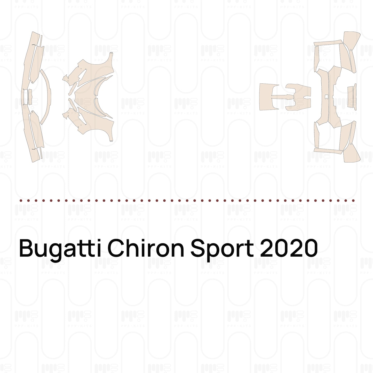 Pre-Cut PPF Bugatti Chiron Sport 2020
