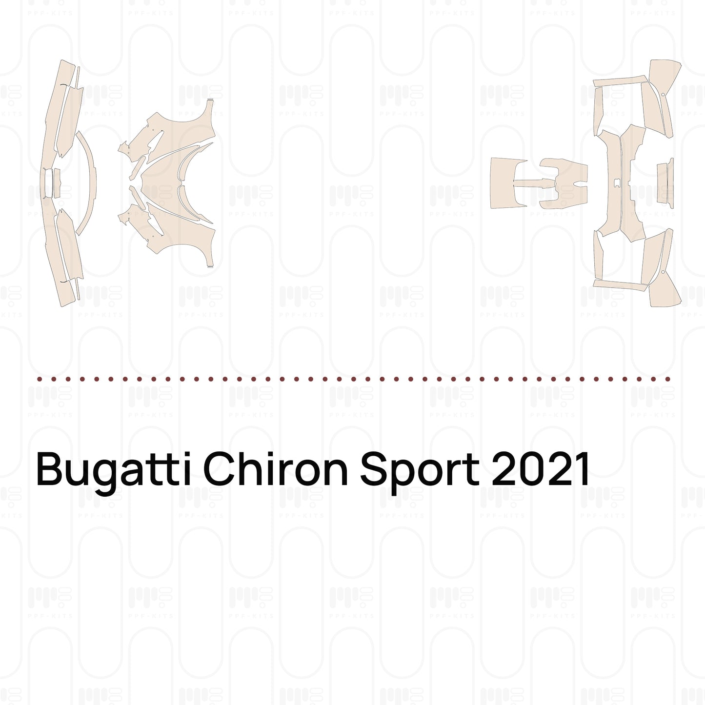 Pre-Cut PPF Bugatti Chiron Sport 2021