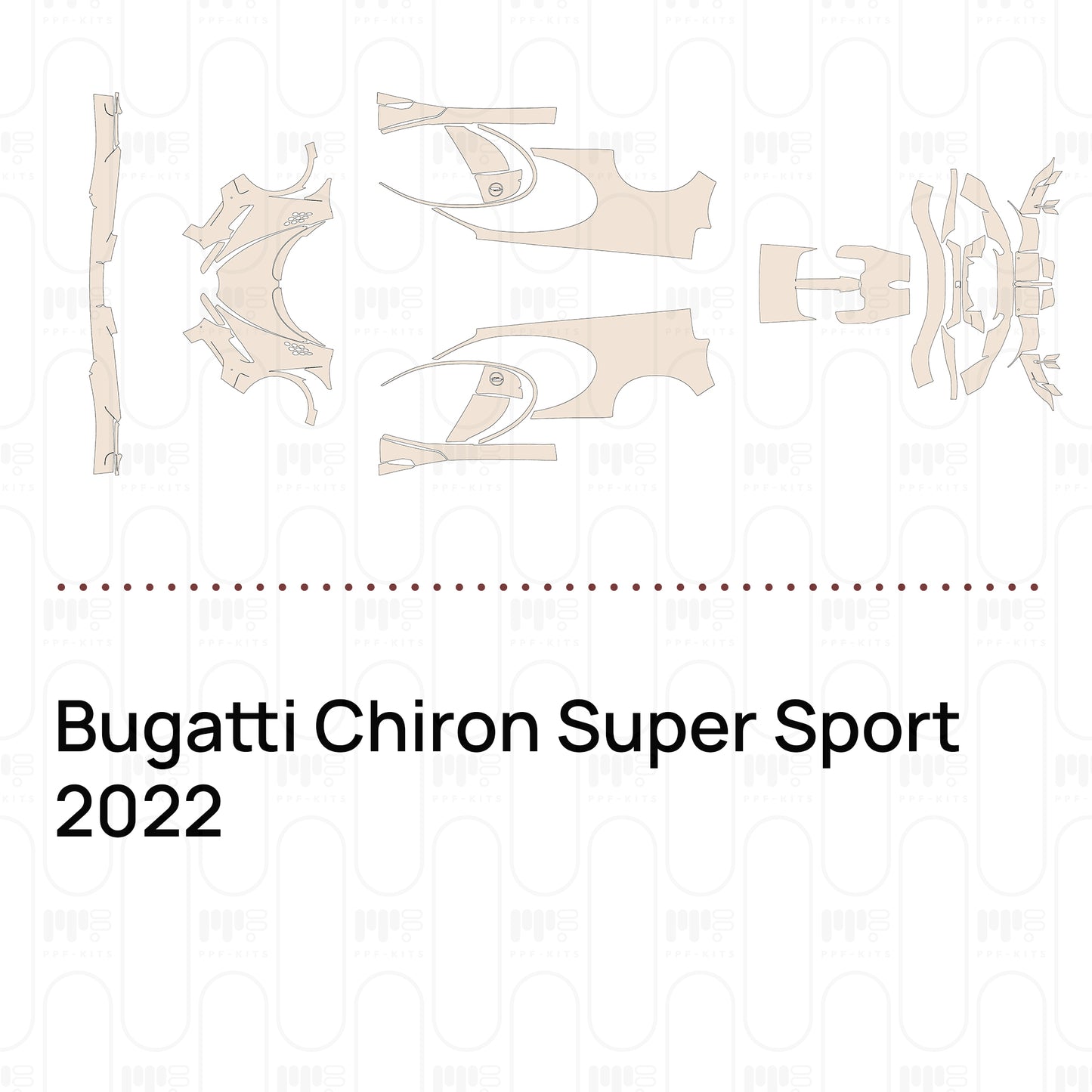 Pre-Cut PPF Bugatti Chiron Super Sport 2022