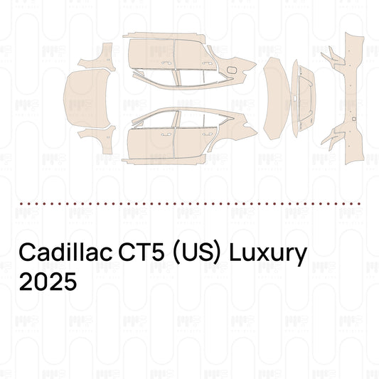 Pre-Cut PPF Cadillac CT5 (US) Luxury 2025