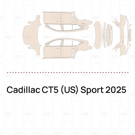 Pre-Cut PPF Cadillac CT5 (US) Sport 2025