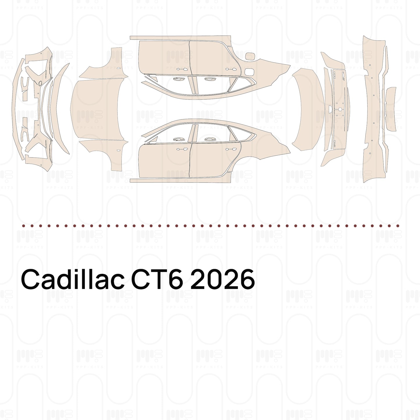 Pre-Cut PPF Cadillac CT6 2026