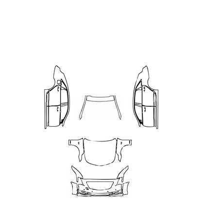 Pre-Cut PPF Cadillac CT6 Base 2016 - PPF-Kits