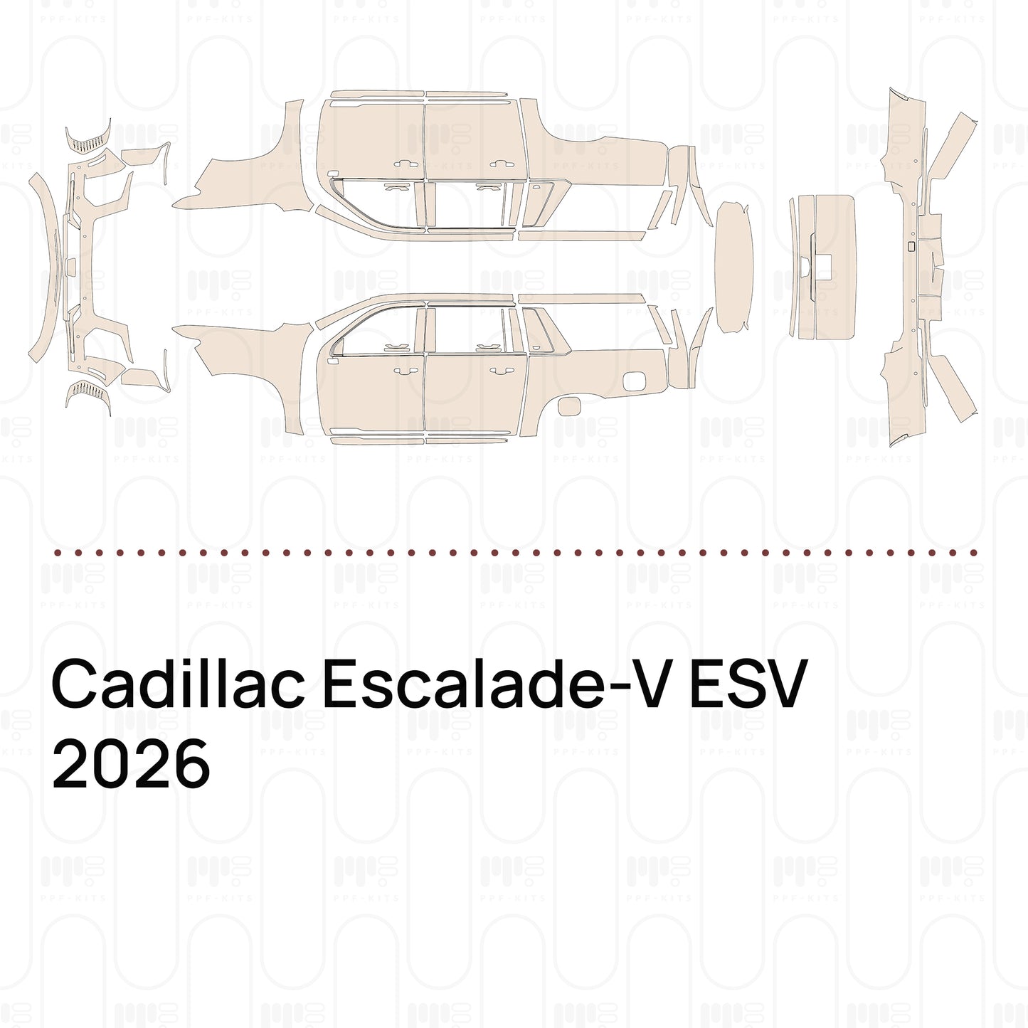 Pre-Cut PPF Cadillac Escalade-V ESV 2026