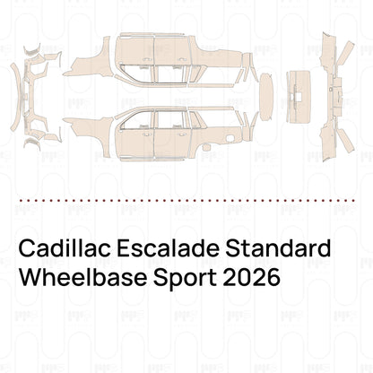 Pre-Cut PPF Cadillac Escalade Standard Wheelbase Sport 2026