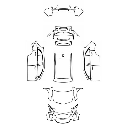 Pre-Cut PPF Cadillac XT4 2018 - PPF-Kits