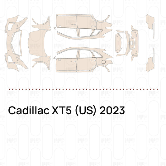 Pre-Cut PPF Cadillac XT5 (US) 2023