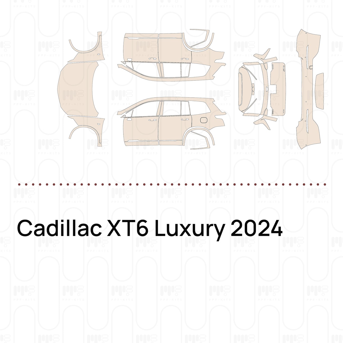 Pre-Cut PPF Cadillac XT6 Luxury 2024