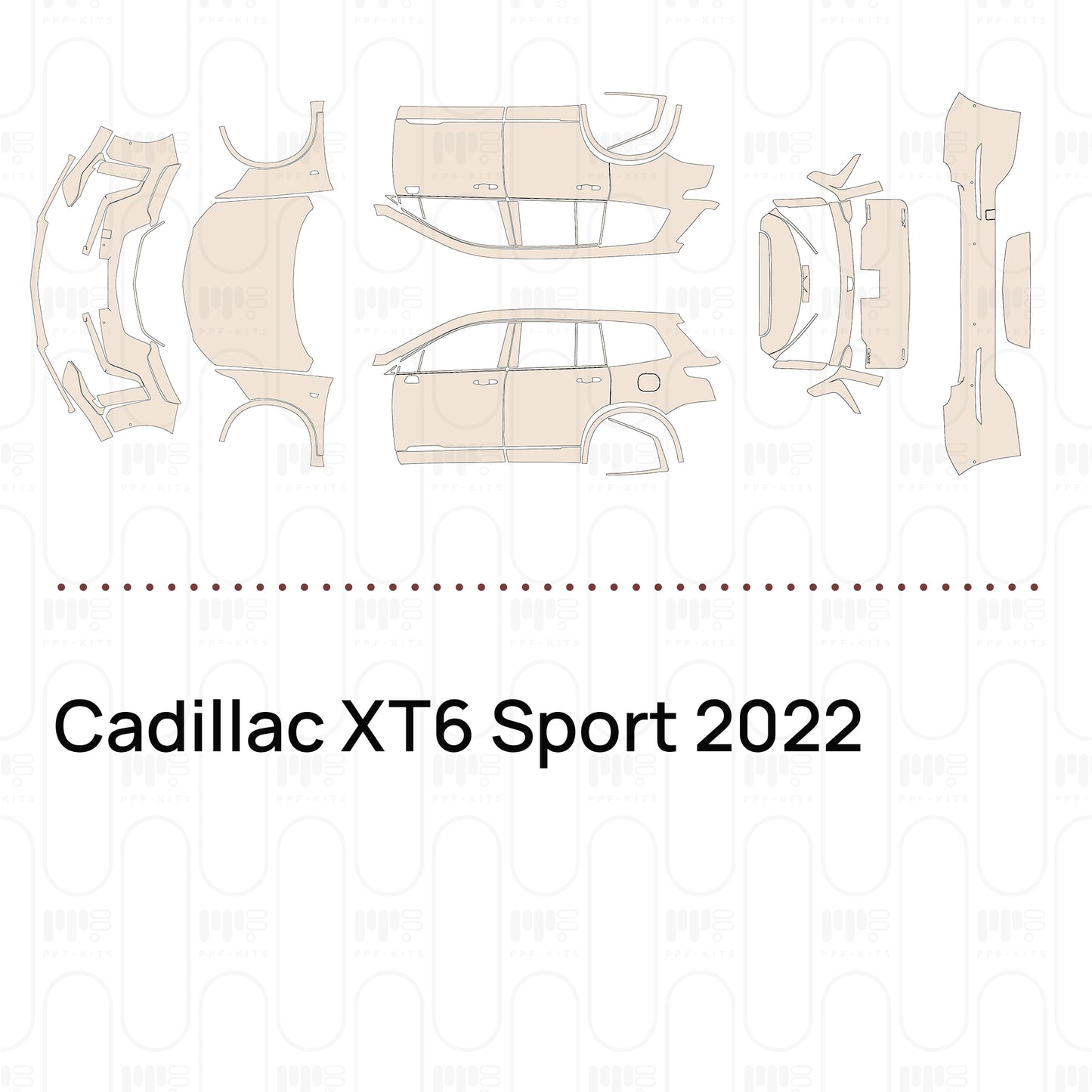 Pre-Cut PPF Cadillac XT6 Sport 2022