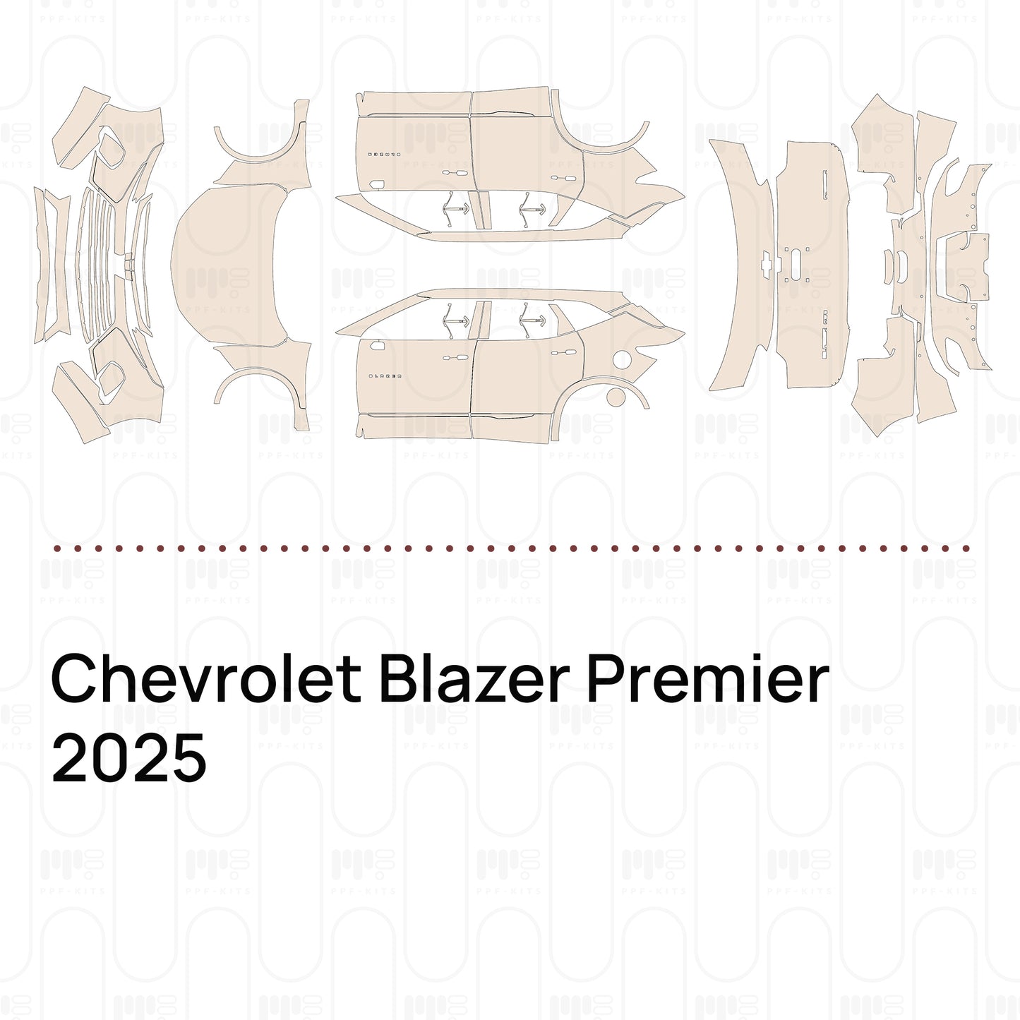 Pre-Cut PPF Chevrolet Blazer Premier 2025