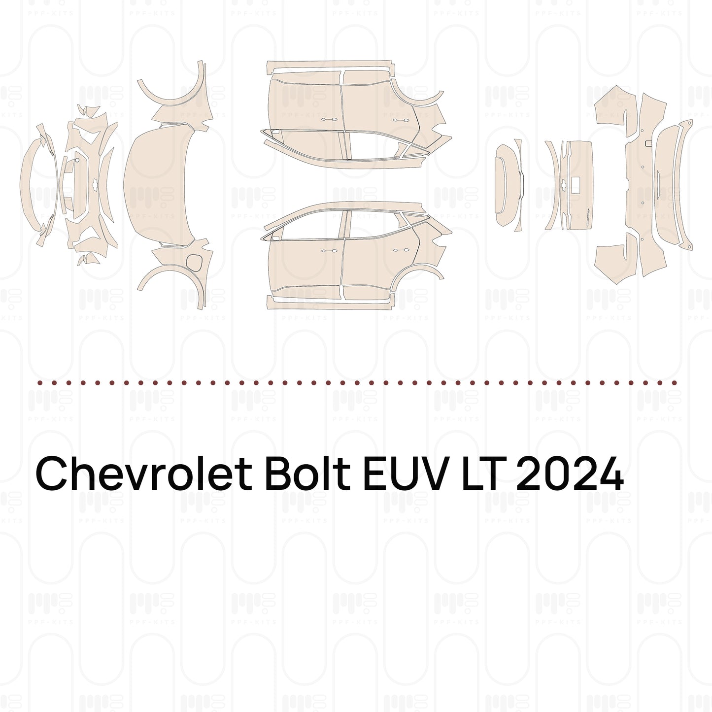Pre-Cut PPF Chevrolet Bolt EUV LT 2024