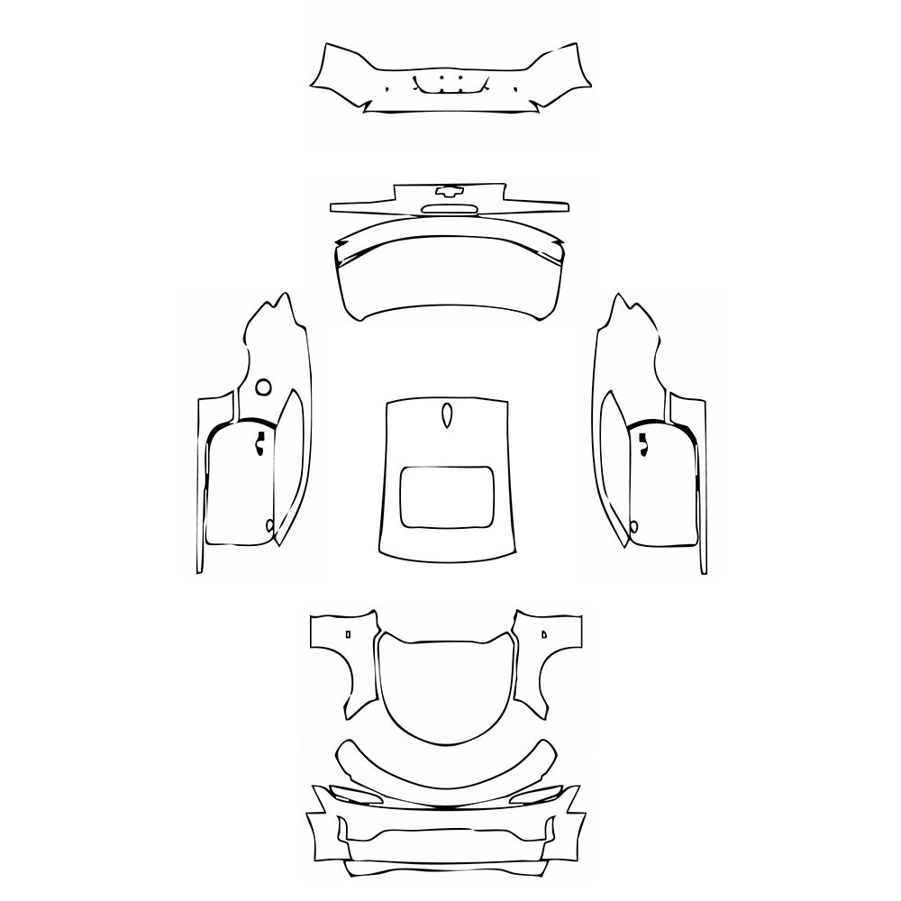 Pre-Cut PPF Chevrolet Camaro LS Coupe 2019 - PPF-Kits