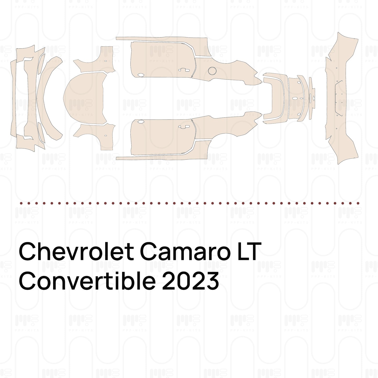 Pre-Cut PPF Chevrolet Camaro LT Convertible 2023